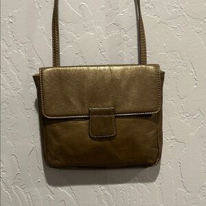 Latico Metallic Brown Crossbody Bag